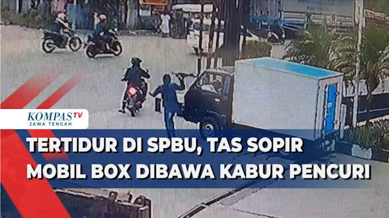 Tertidur di SPBU, Tas Sopir Mobil Box Dibawa Kabur Pencuri