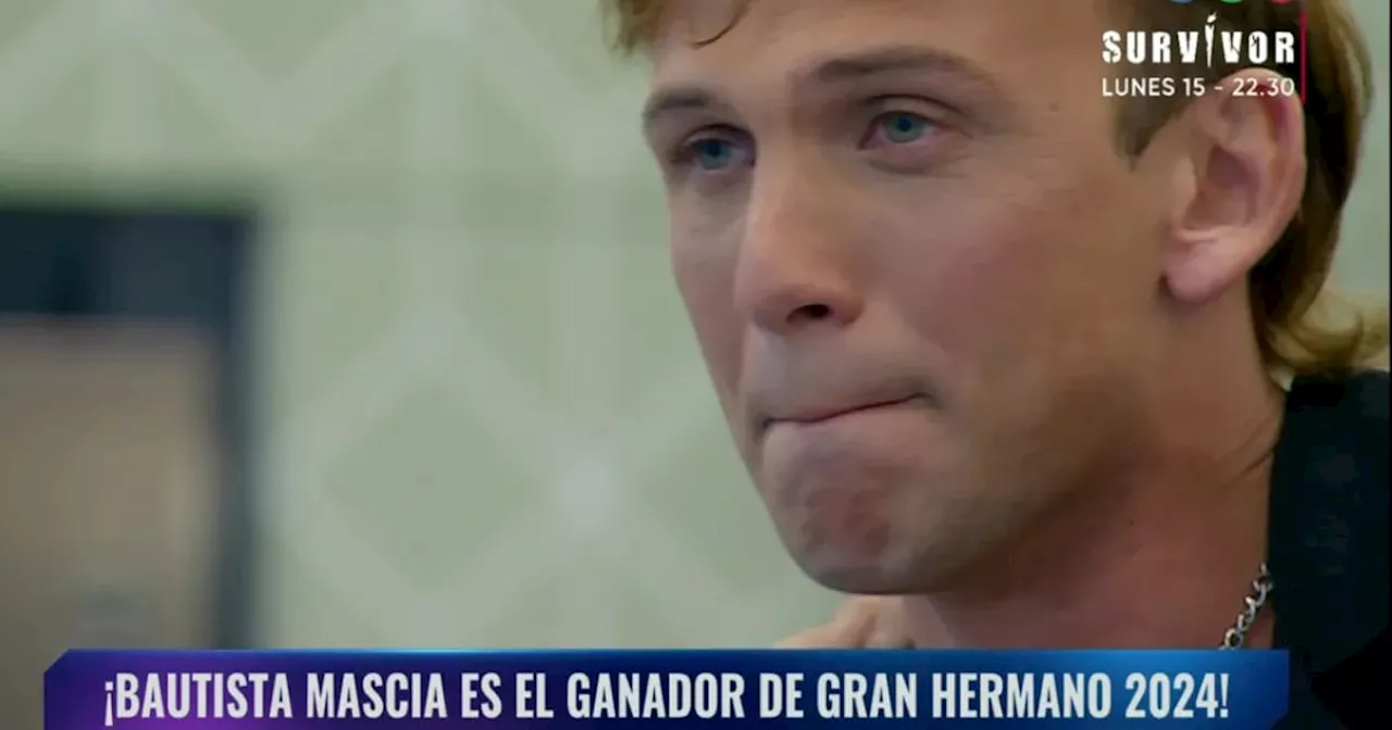 Bautista Mascia se consagró ganador de Gran Hermano con un porcentaje contundente