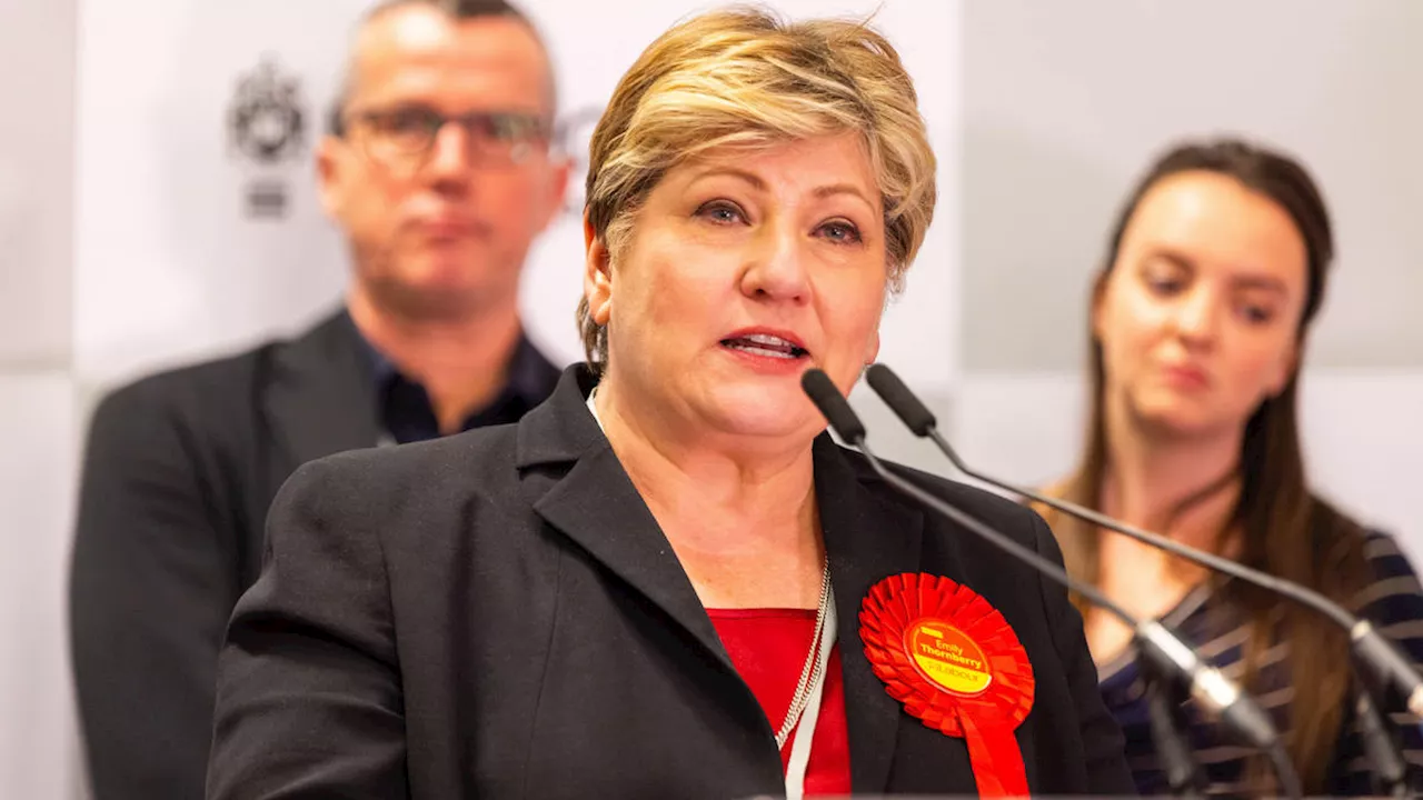 Emily Thornberry “sorry and surprised” at Keir Starmer cabinet snub