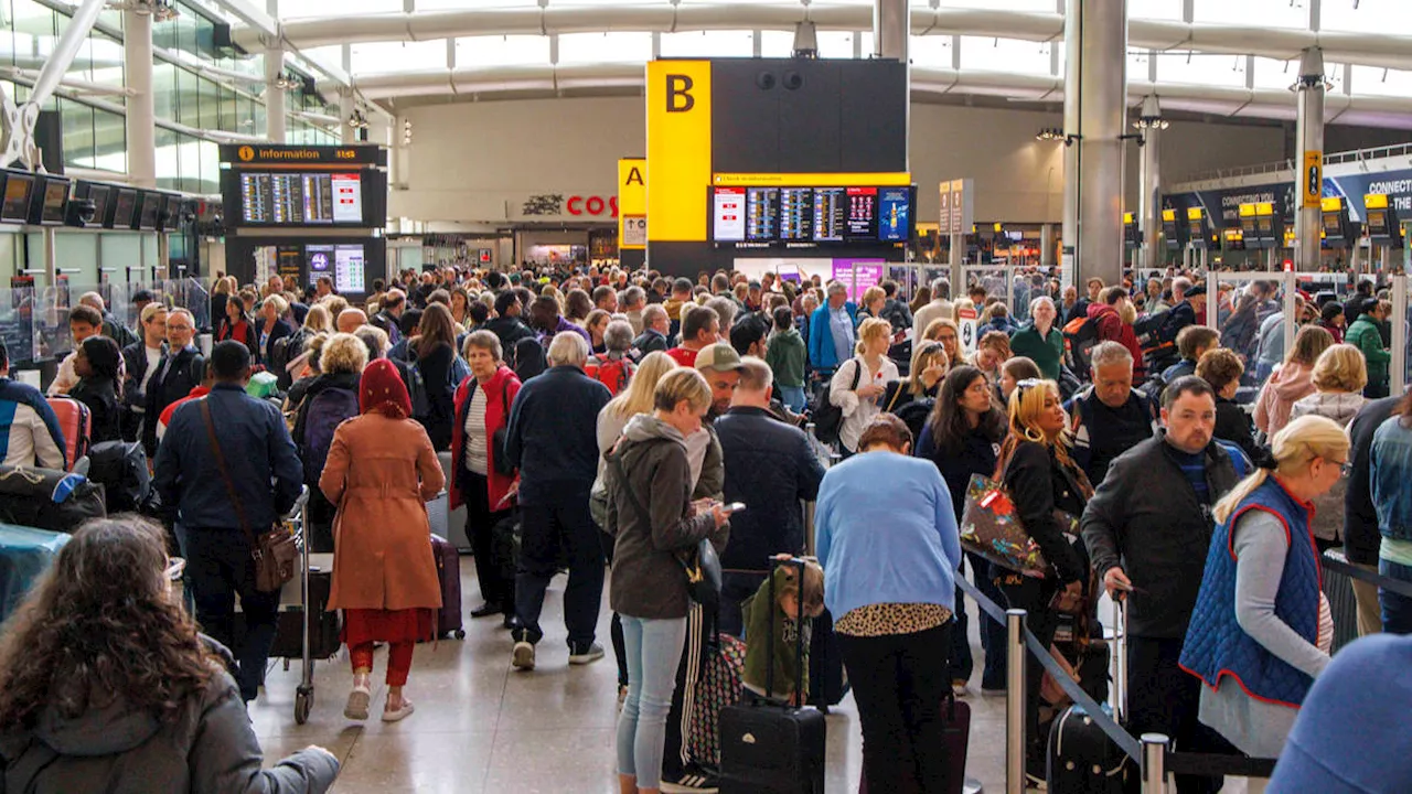 Thousands of holidaymakers left 'stranded' as delays hit Heathrow and Gatwick airports