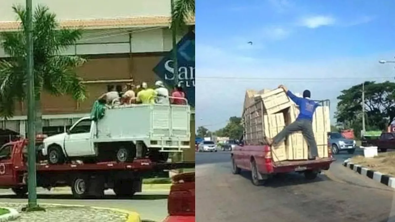 10 Potret Nyeleneh Orang Numpang Kendaraan di Jalan Ini Aksinya Absurd Banget