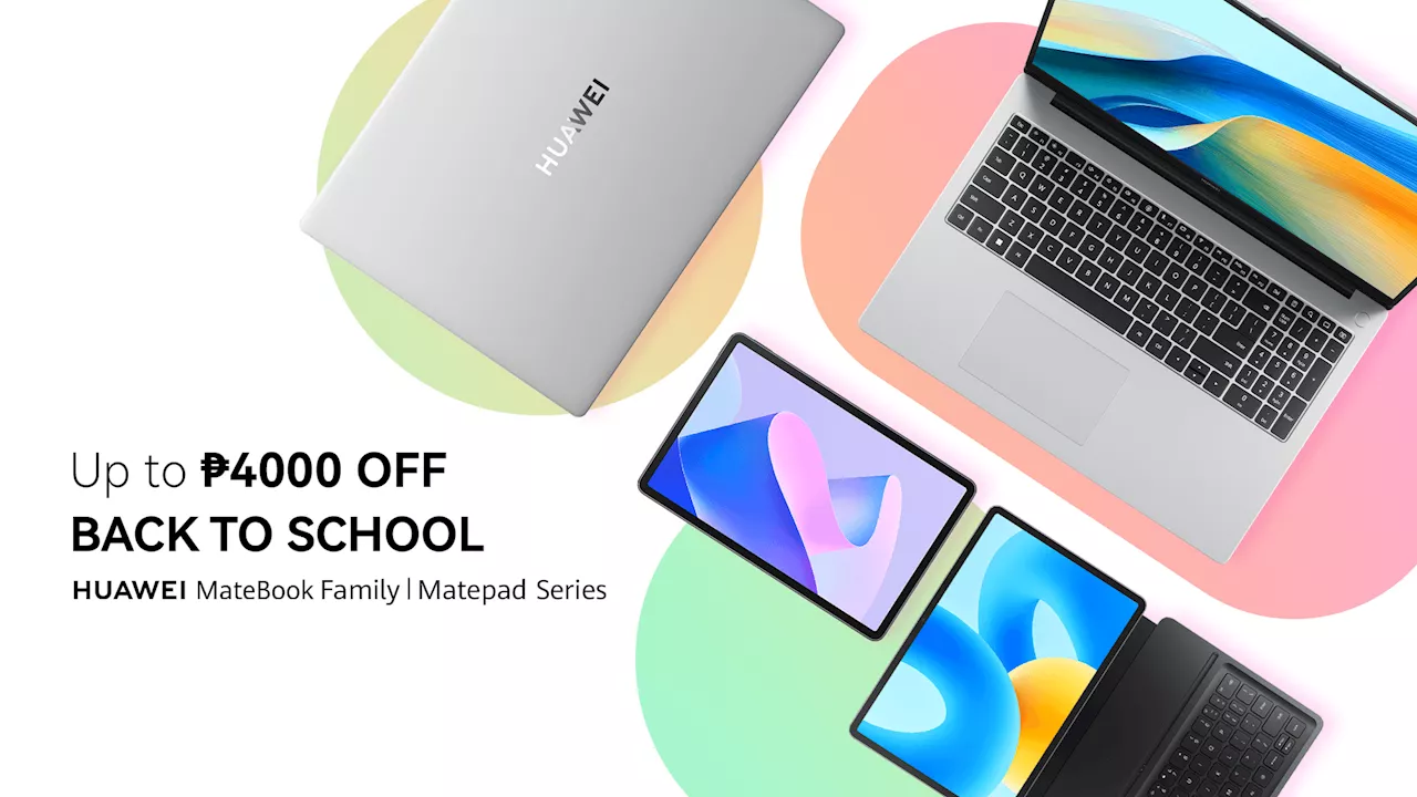 Discover exciting Back-To-School deals on HUAWEI MateBook Family Laptops and HUAWEI MatePad Tablets