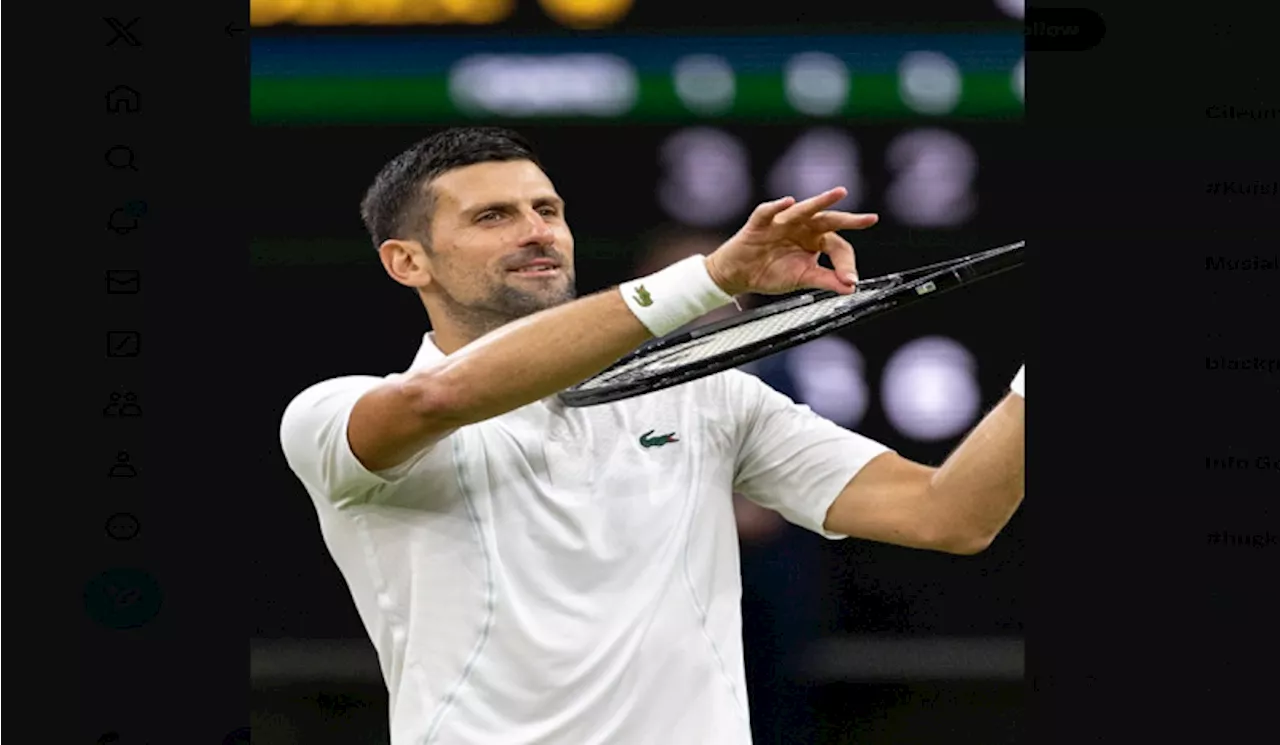 Usai Melaju ke Perempat Final Wimbledon, Novak Djokovic Kecam Pendukung Holger Rune