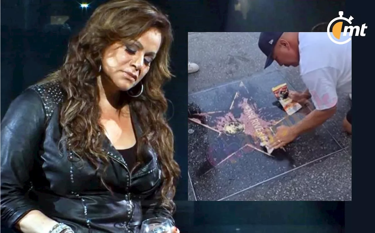 Informan que estrella de la fama de Jenni Rivera en Hollywood fue vandalizada; esto sabemos