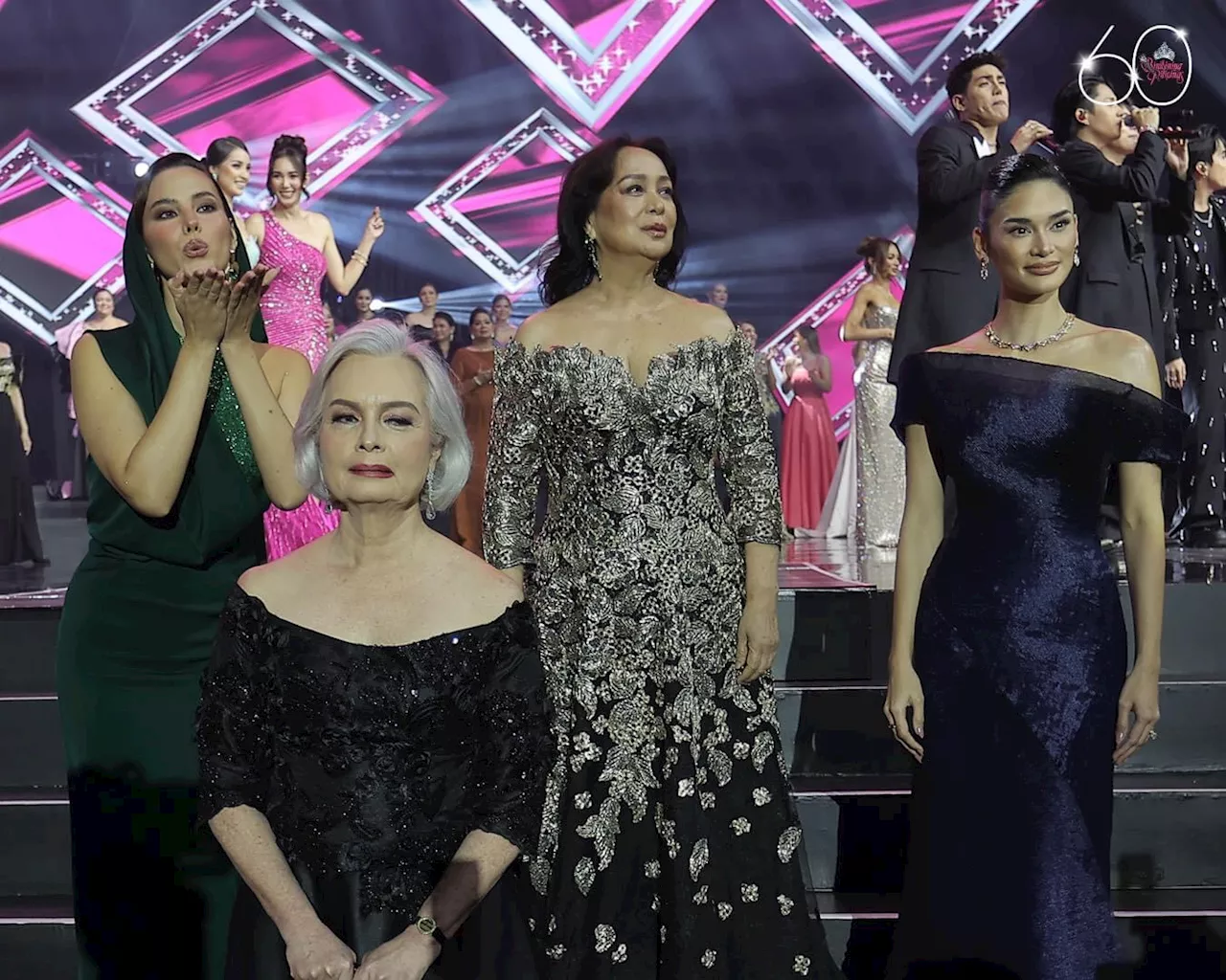 Universe aligned: PH’s 4 Miss Universe titleholders come together at Bb. Pilipinas grand coronation night