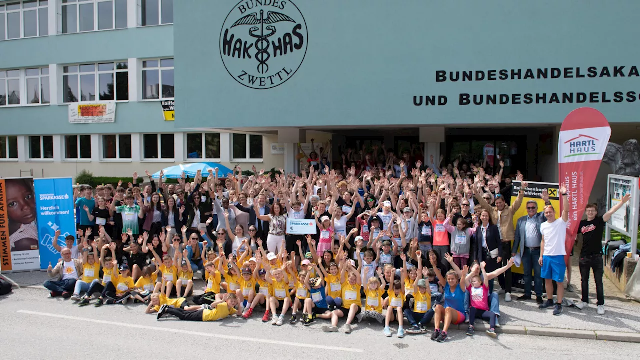 Zwettler HAK Schüler organisierten Charity-Run am Hammerweg