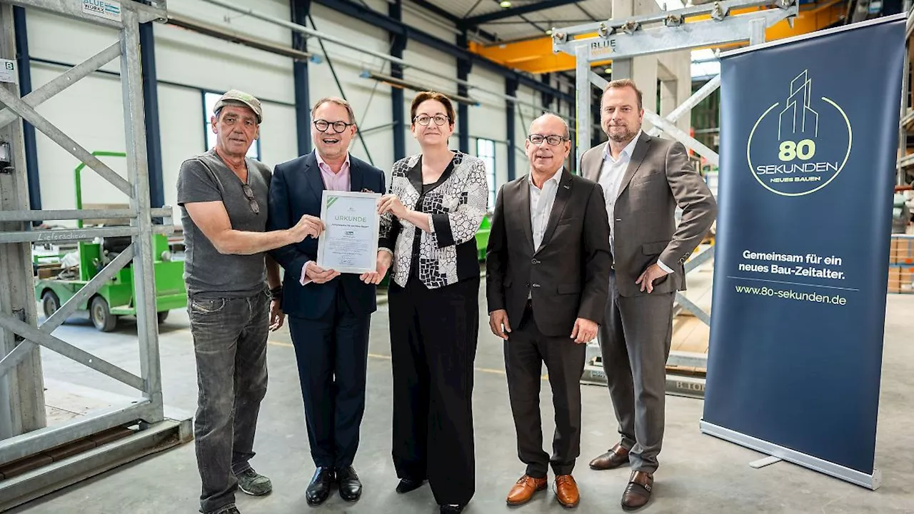 Niedersachsen & Bremen: Geywitz besucht Fabrik für 'klimapositiven Beton' in Soltau