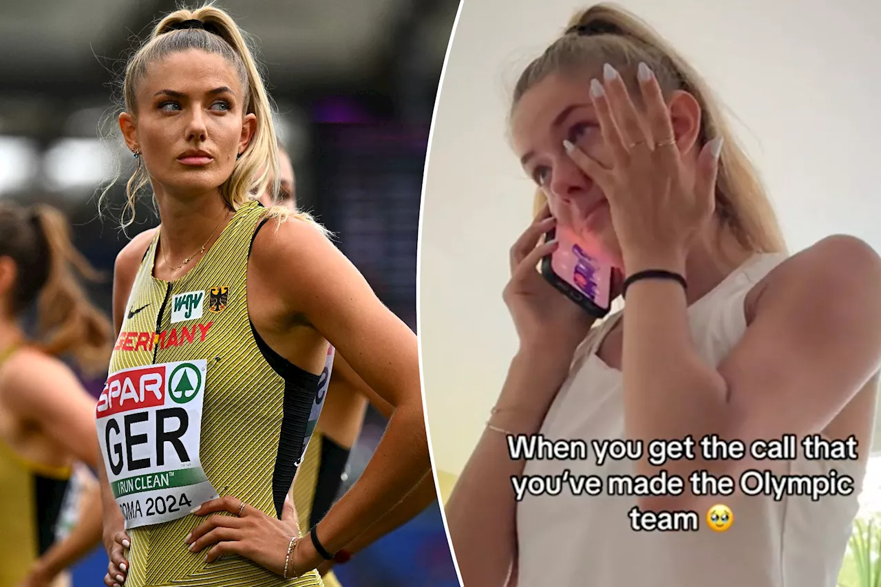 The emotional moment Alica Schmidt — 'the world's sexiest athlete' —learned her 2024 Olympics fate