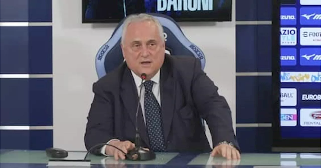 Lazio, Lotito in conferenza: 'Luis Alberto e Kamada hanno abbandonato la nave'