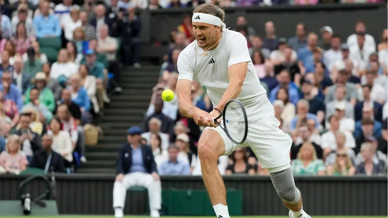 Tennis-Olympiasieger spielt mit Knieschmerzen: Wimbledon-Aus für deutschen Spitzenspieler Zverev