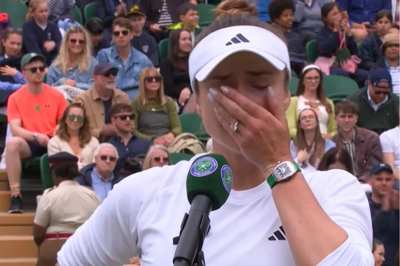 – Elina Svitolina breaks down in tears after emotional Wimbledon win...