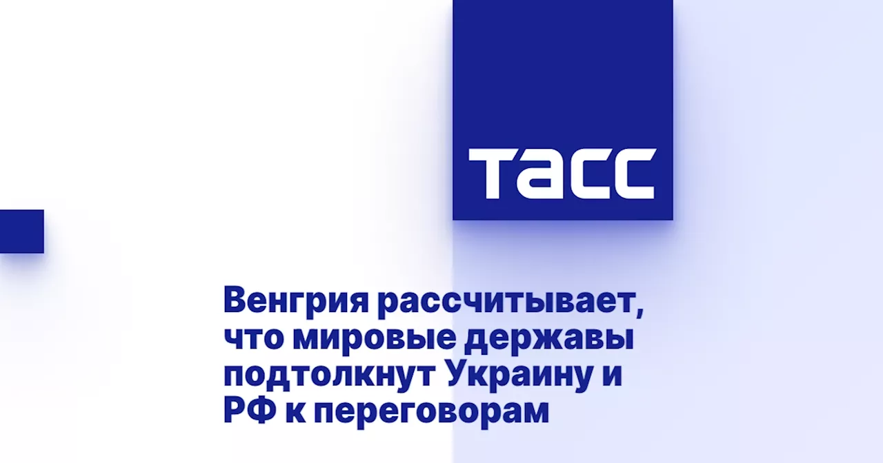 Венгрия рассчитывает, что мировые державы подтолкнут Украину и РФ к переговорам