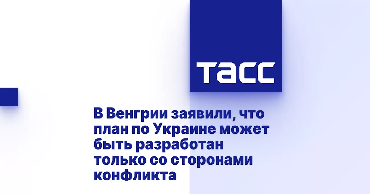 В Венгрии заявили, что план по Украине может быть разработан только со сторонами конфликта