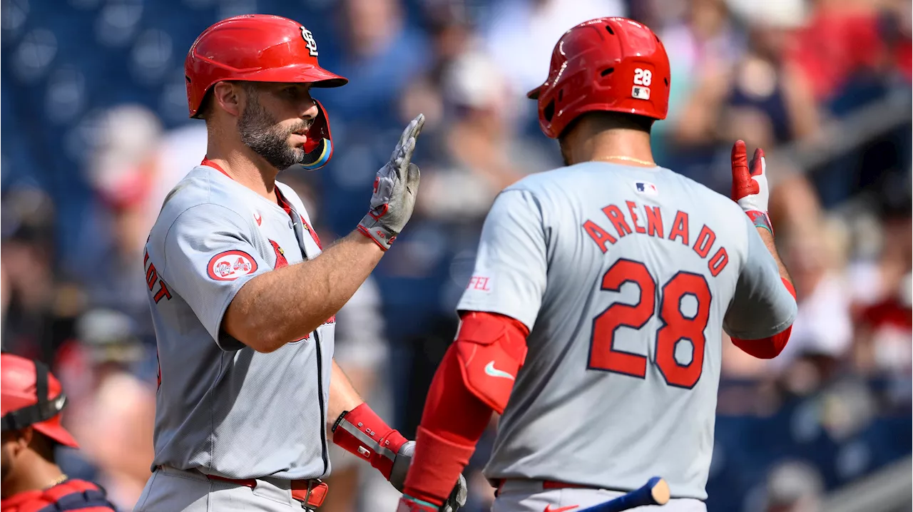 Goldschmidt and Burleson go deep to as Cardinals blank Nationals