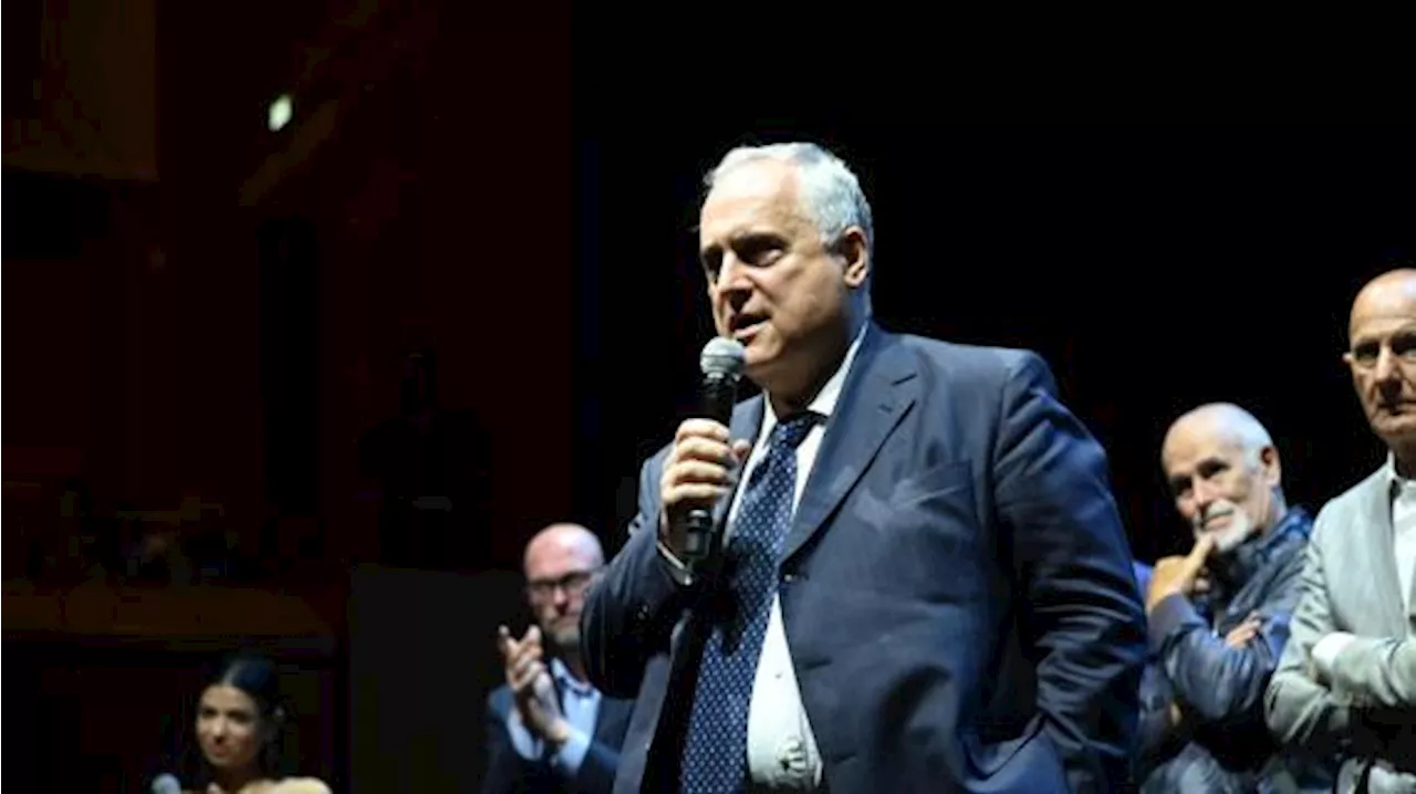 Lotito: 'La Lazio non sta ridimensionando, ma riorganizzando cercando di valorizzare il merito'