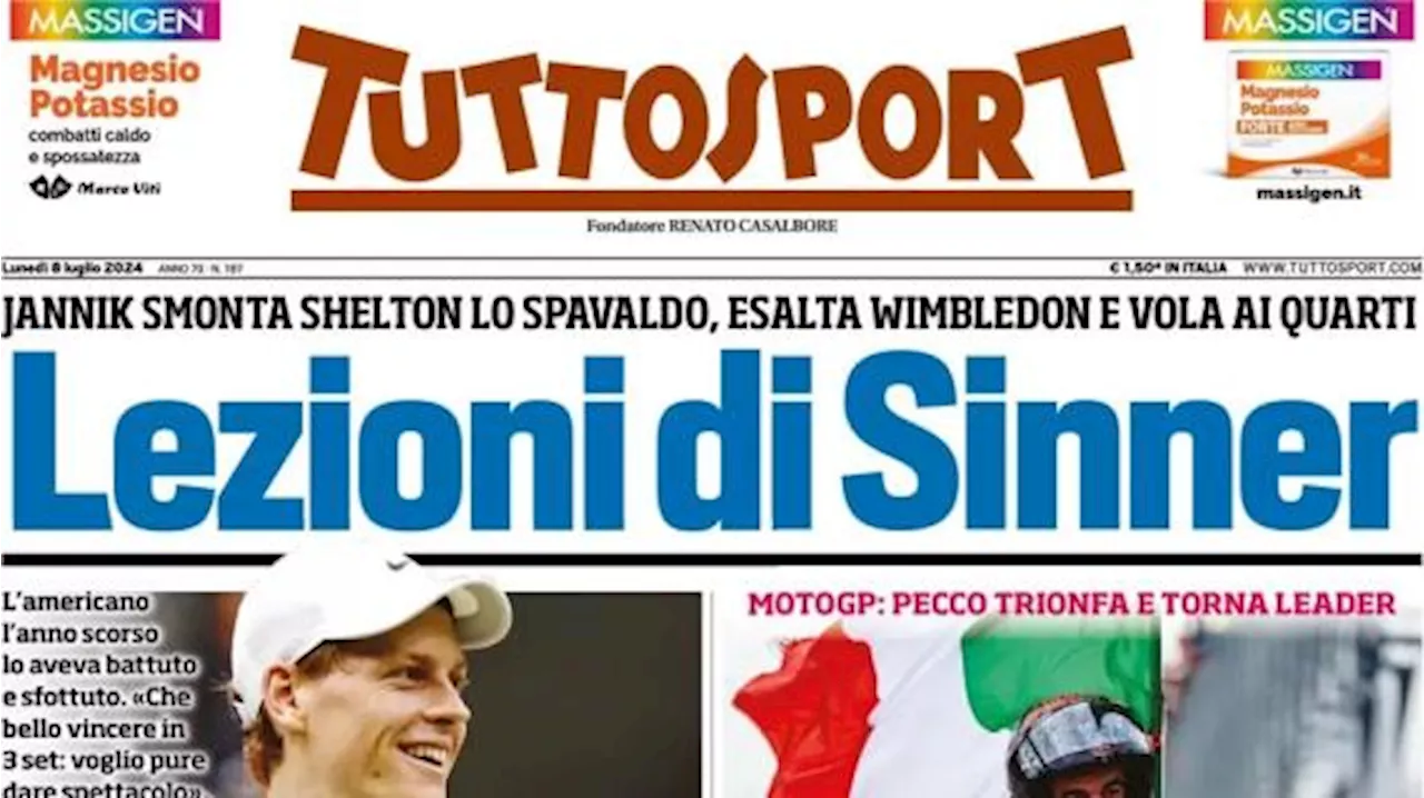 Tuttosport intitola: 'Koopmeiners stoppato da Chiesa, Buongiorno via per 40 milioni'