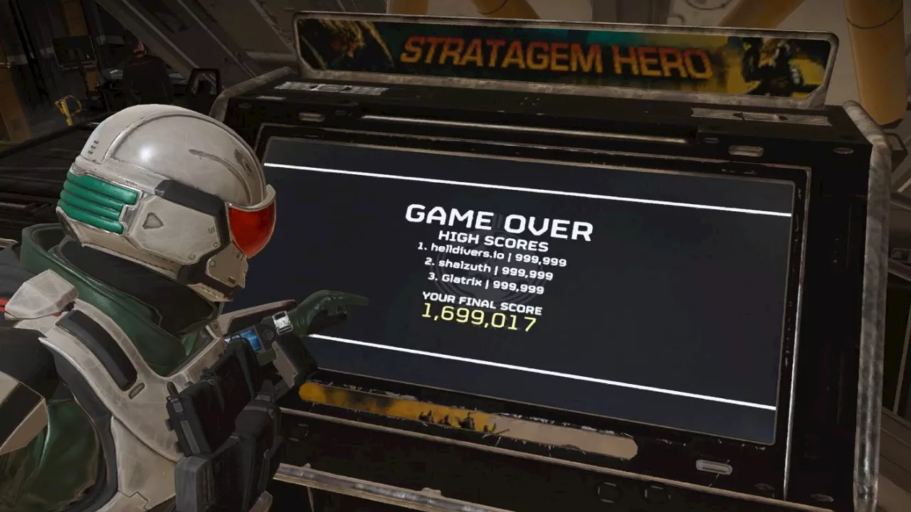 This is what happens when your Helldivers 2 Strategem score goes over 999,999… not much