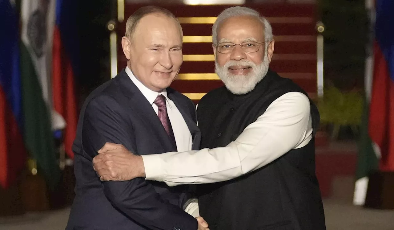 Indian P.M. Modi arrives in Russia on his first visit since Moscow sent troops into Ukraine