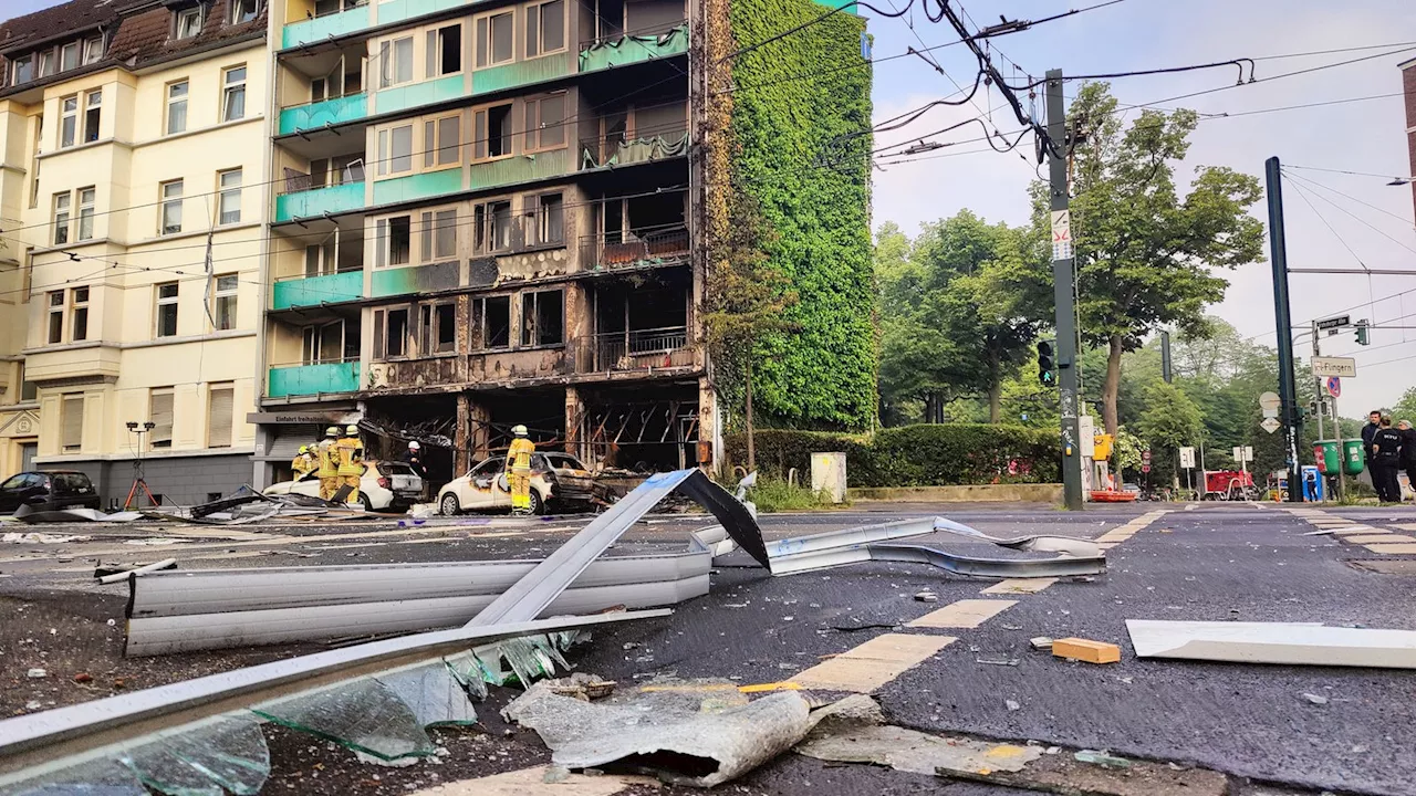 Kiosk-Explosion in Düsseldorf: Brandhaus wird saniert