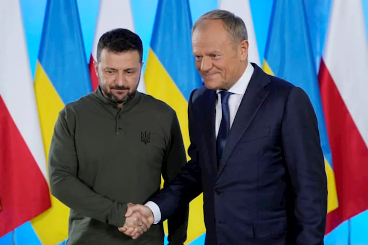 Ukraine's Zelenskyy discusses further NATO support with Polish Prime Minister Donald Tusk