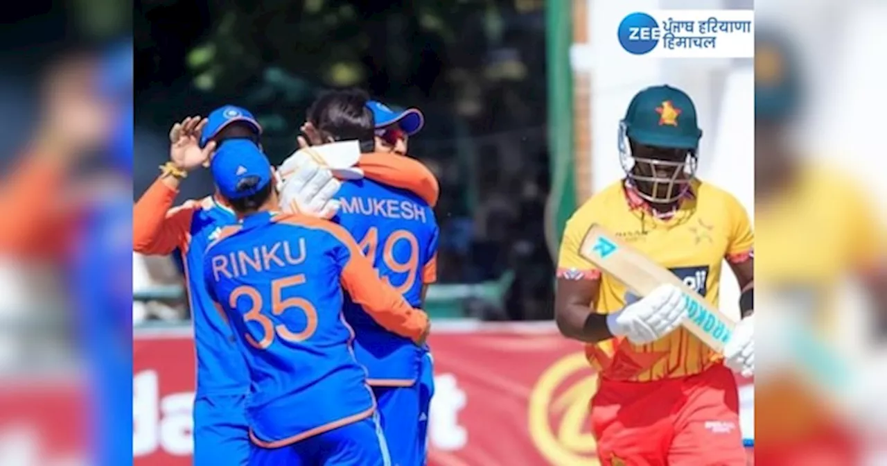 IND vs ZIM 2nd T20I: ਭਾਰਤ ਨੇ ਜ਼ਿੰਬਾਬਵੇ ਨੂੰ 100 ਦੌੜਾਂ ਨਾਲ ਹਰਾਇਆ, ਅਵੇਸ਼-ਮੁਕੇਸ਼ ਨੇ ਹਾਸਲ ਕੀਤੀਆਂ 3-3 ਵਿਕਟਾਂ