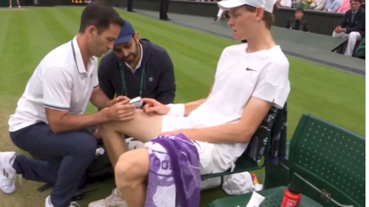 Alarma con Sinner en Wimbledon: le miden el oxígeno en pleno partido contra Medvedev