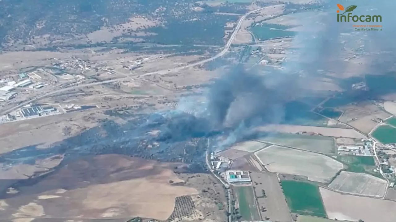 Declarados dos incendios forestales en Toledo que están fuera de control