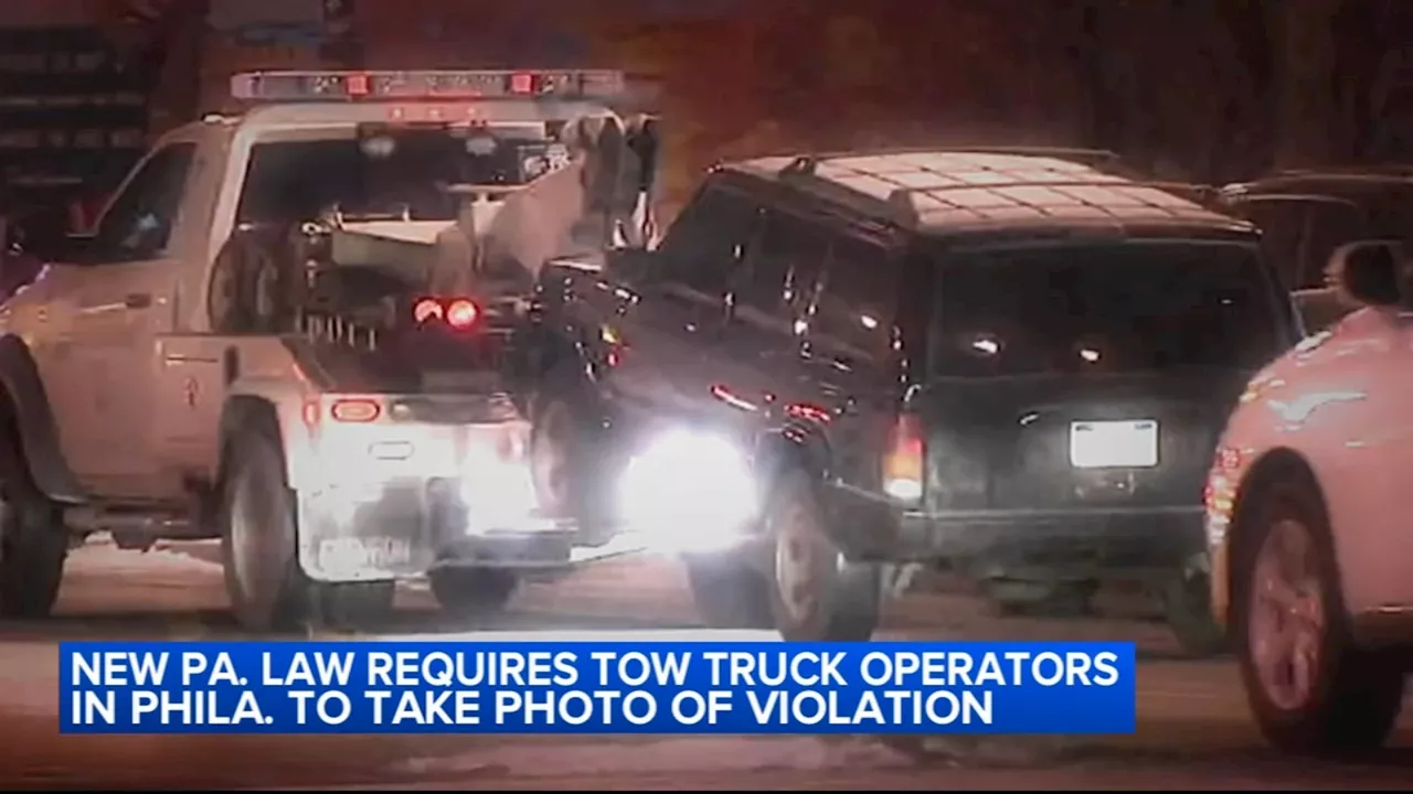 New Pa. law to require tow truck drivers in Philadelphia to take photo proof of parking violations