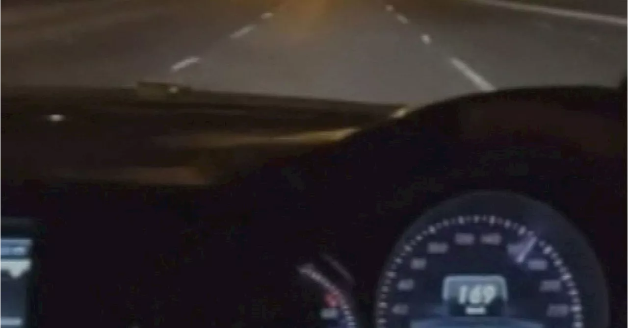 Hoon films himself speeding at almost three times the limit on city road