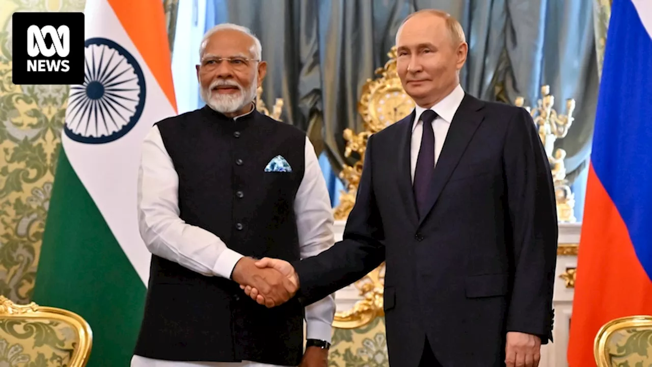 Indian Prime Minister Narendra Modi meets Vladimir Putin in Russia, condemns deaths of children in war and calls for peace