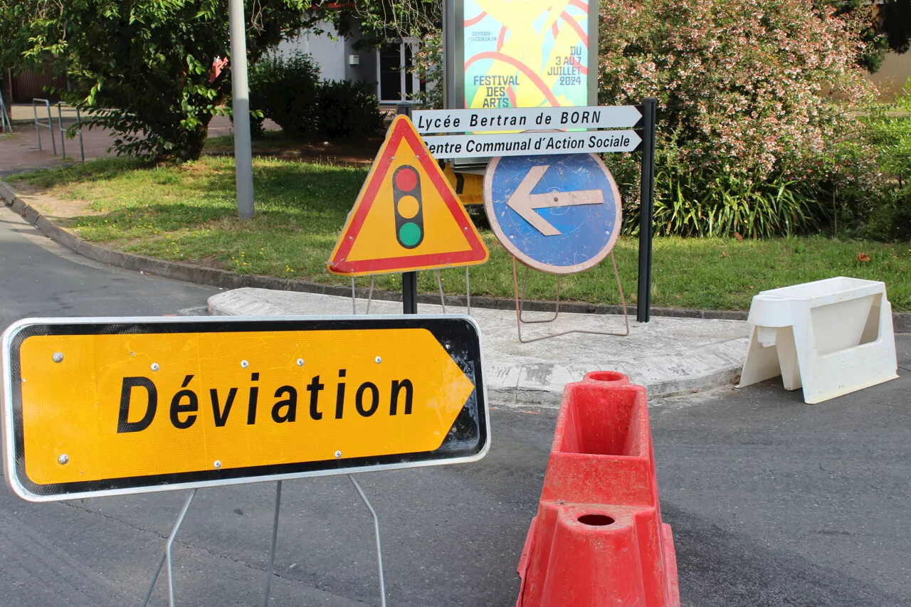 Dordogne. Le secteur Bertrand de Born bloqué par les travaux