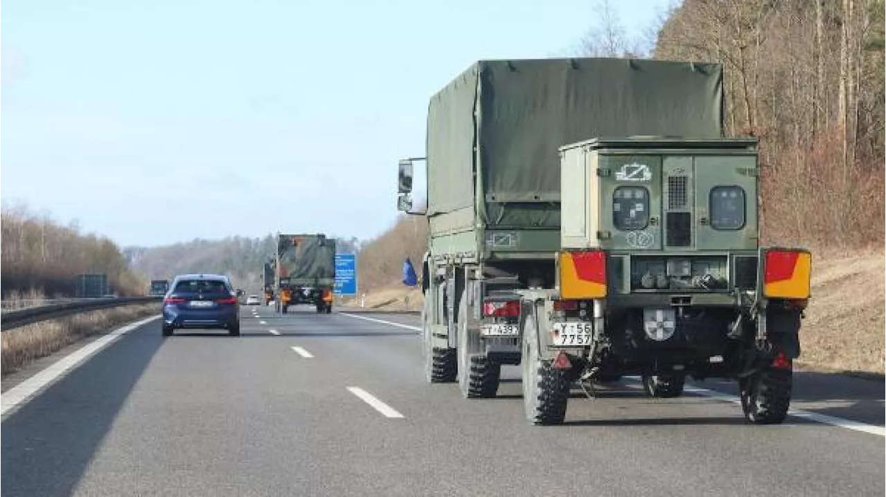 Bundeswehr-Konvoi fährt 470 Kilometer durch Bayern