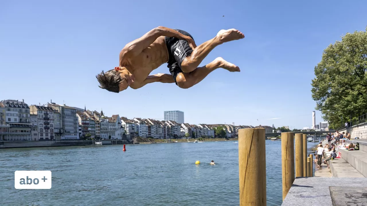 Sommerhitze ja, Rheinschwimmen nein: Der Basler Fluss ist diesen Juli noch viel zu gefährlich