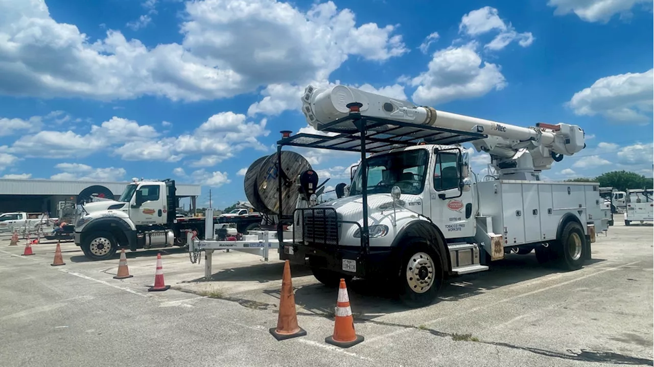 Austin Energy sends crews and trucks to Houston to restore power after Hurricane Beryl