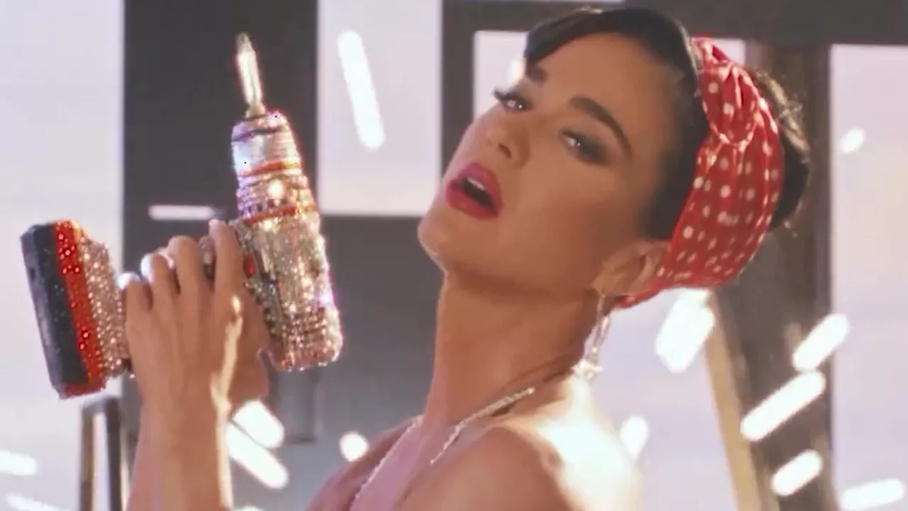 Katy Perry is busty in bedazzled bra as she teases new music video