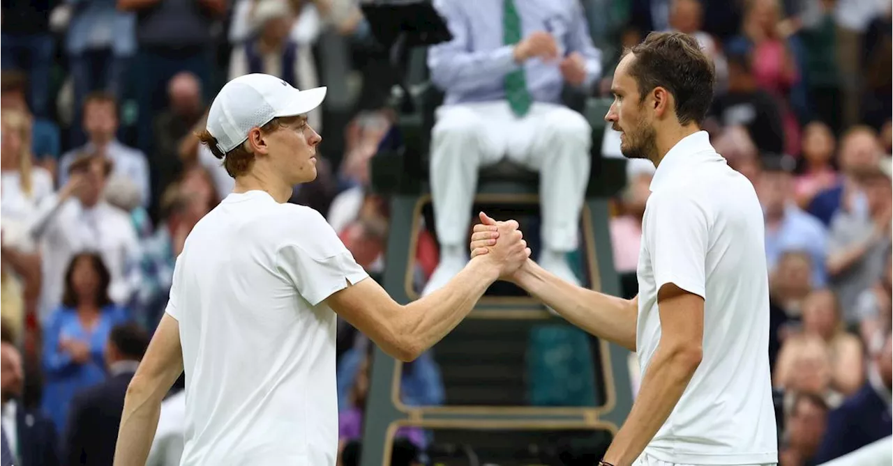 Medwedew bezwingt angeschlagenen Sinner im Wimbledon-Viertelfinale