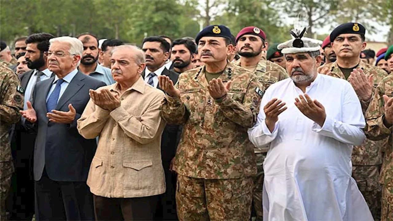 PM, army chief attend funeral prayers for Shaheed Capt Osama