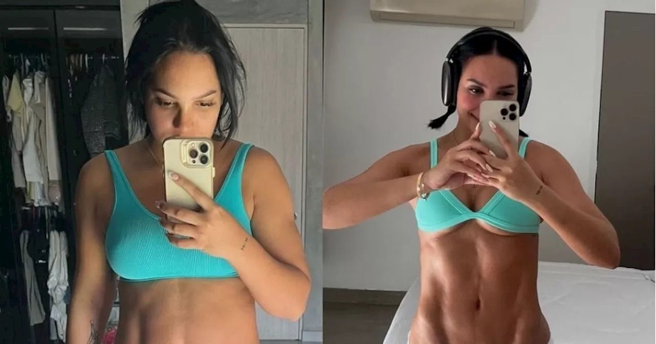 Andrea Valdiri perdió más de 20 kilos con su nuevo programa de entrenamiento