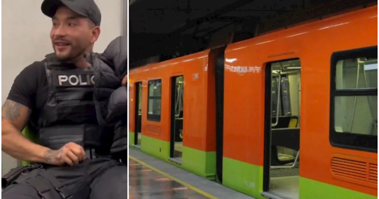 Suspenden a policía que grabó video con Luna Bella en el Metro de CDMX