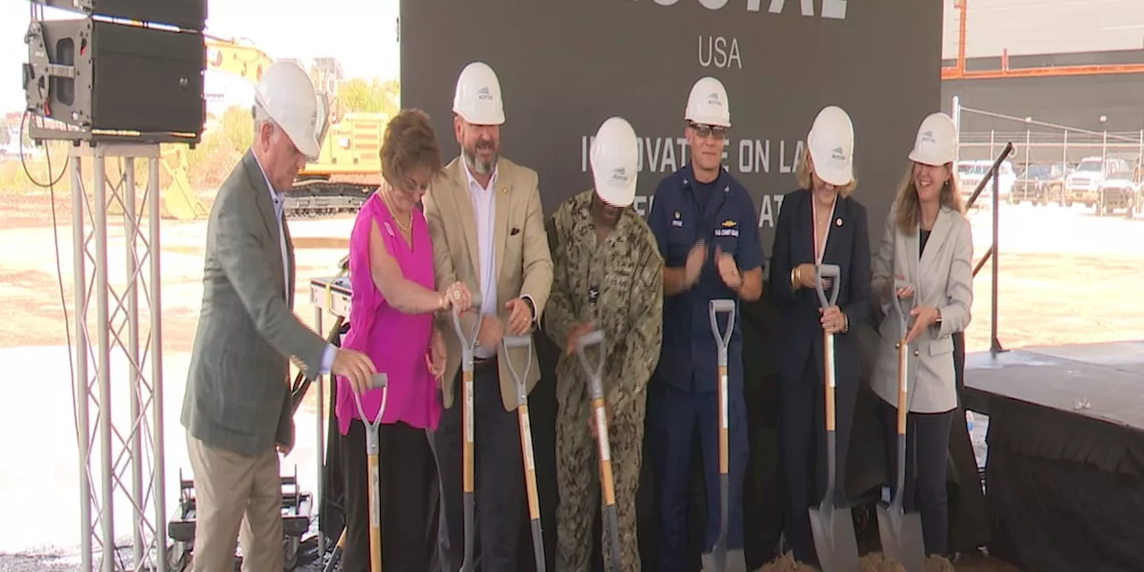 Austal holds groundbreaking ceremony for new final assembly bay