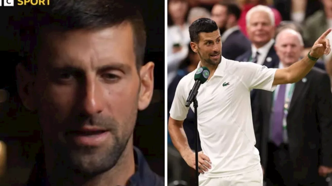 Djokovic shuts down Wimbledon interview after three questions