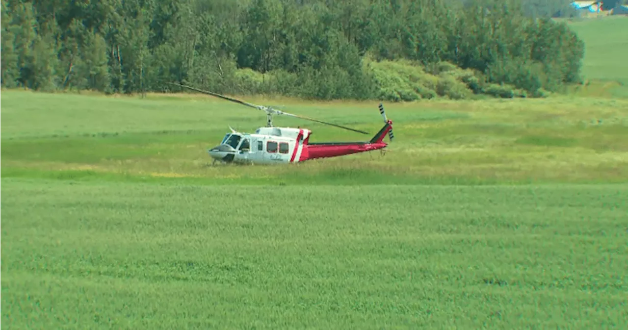 No injuries after midair collision between plane, helicopter northwest of Edmonton