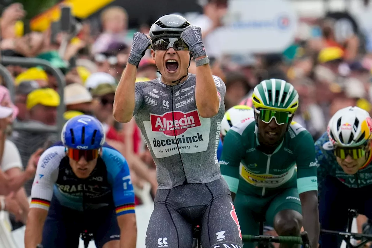 Jasper Philipsen finally triumphs in sprint finish to take Stage 10 of Tour de France