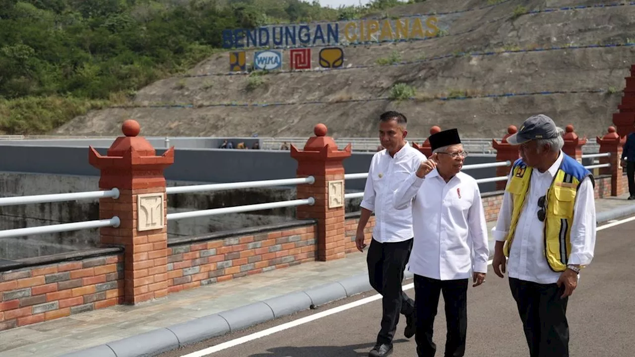 Daripada Dibuang ke Laut, Wapres Inginkan Bendungan Cipanas Tingkatkan Ketahanan Pangan-Energi