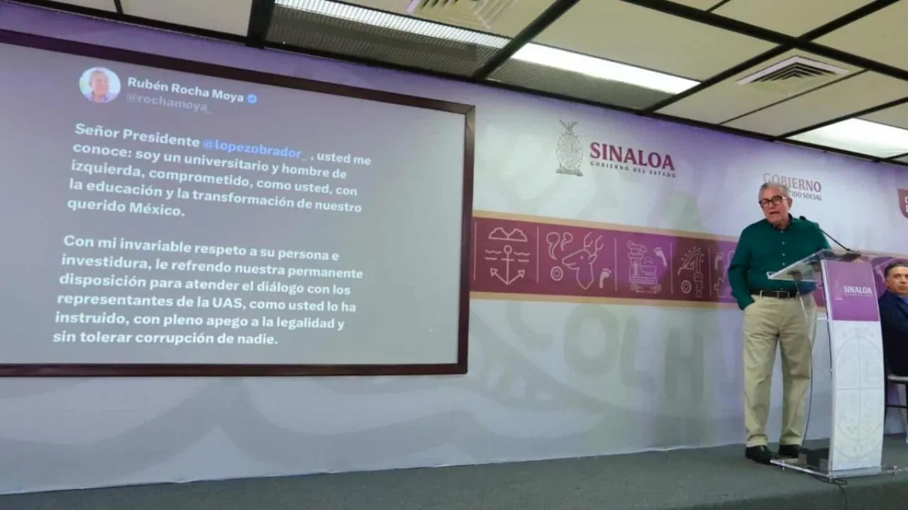 Gobernador de Sinaloa refrenda disposición para dialogar con autoridades de la UAS