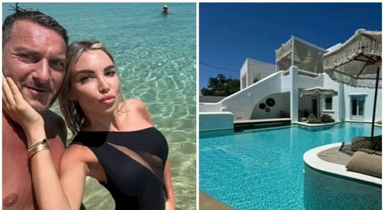 Totti e Noemi, vacanza d'amore a Naxos: ospiti nel resort (da 1.300 euro a notte) di un ex compagno di squadra