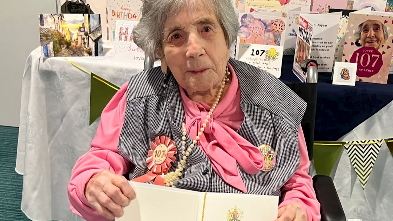 Joyce, 107, celebrates birthday at South Gloucestershire care home