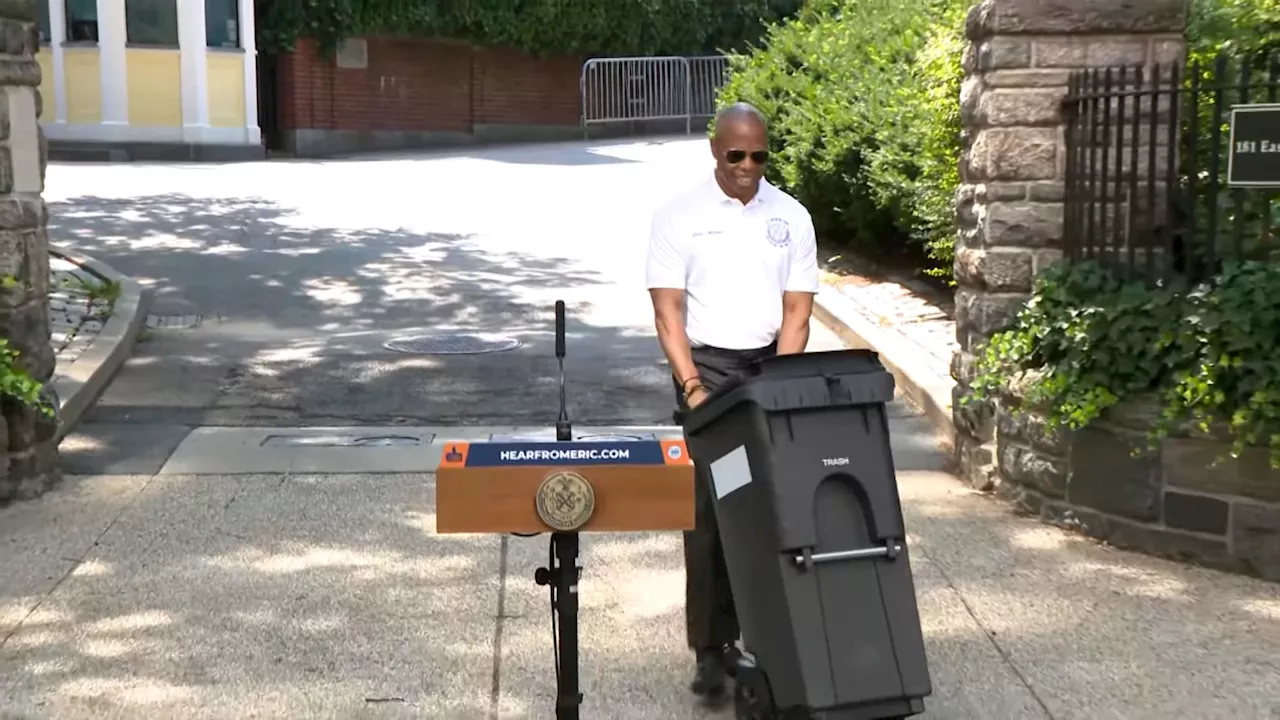 'Trash revolution': New York City mayor introduces wheelie bins to reduce rubbish on streets