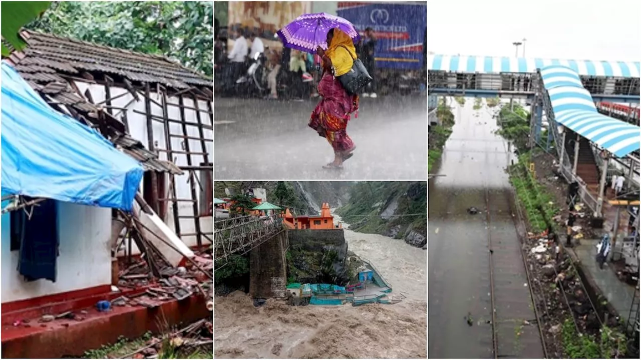 हिमाचल-उत्तराखंड के बाद मुंबई भी भारी बारिश से बेहाल, स्कूल बंद; ट्रेनों पर भी असर