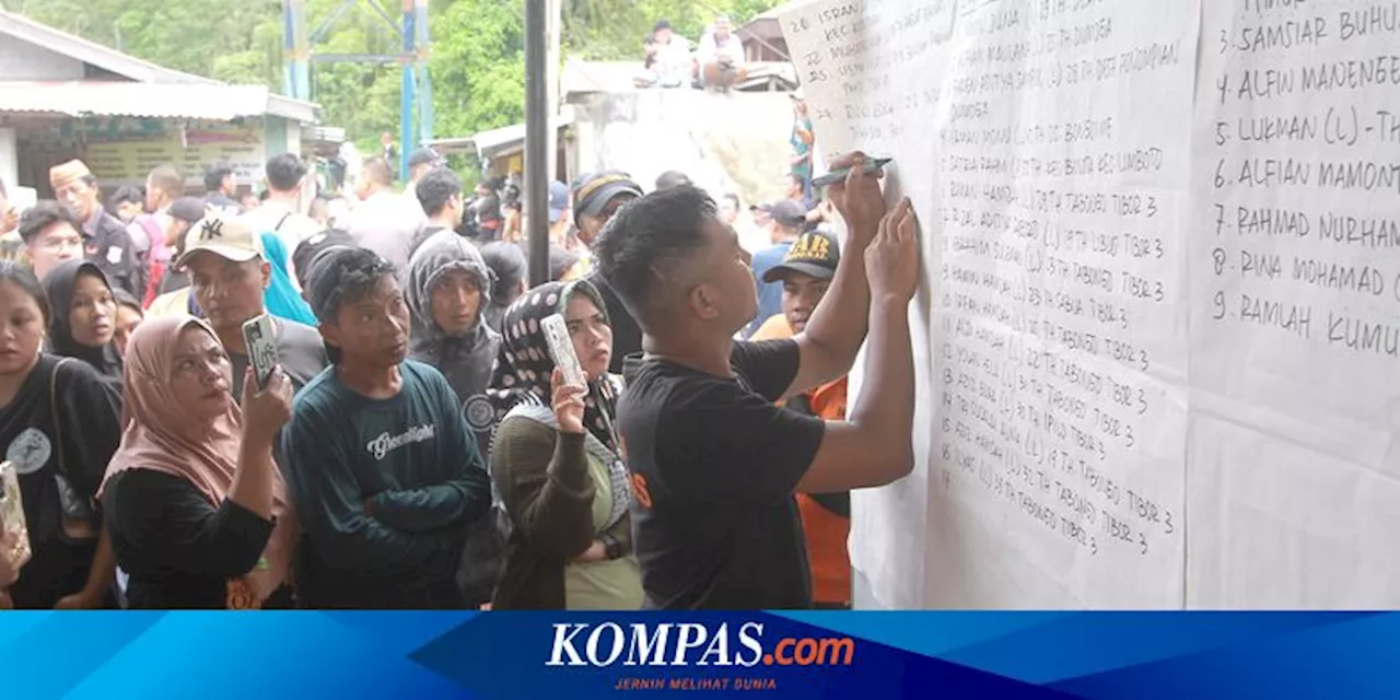 Update Longsor Tambang Emas Gorontalo: Korban Meninggal 11, Hilang 52